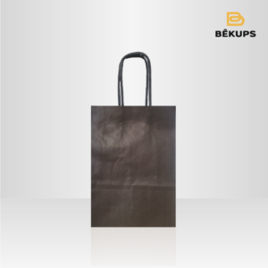 BOLSA PAPEL NEGRA 20x14x8 cm (pequeña)