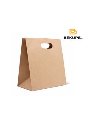 Bolsa de Papel para Delivery Kraft 28x28x15 cm (mediana)